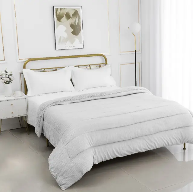 Κουβερτοπάπλωμα damask (170cm x 220cm) light grey - -