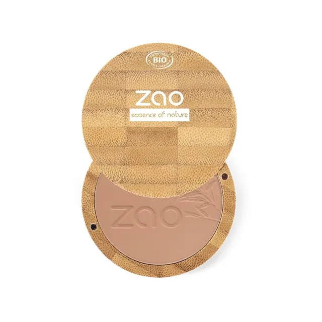 Zao Organic Compact Powder – Βιολογική Ματ Πούδρα Προσώπου - 305 Pink Sand