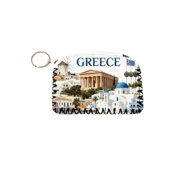 Πορτοφόλι Souvenir μπρελόκ - Σετ 10pcs - PVC - Greece - 14*9cm - 871758