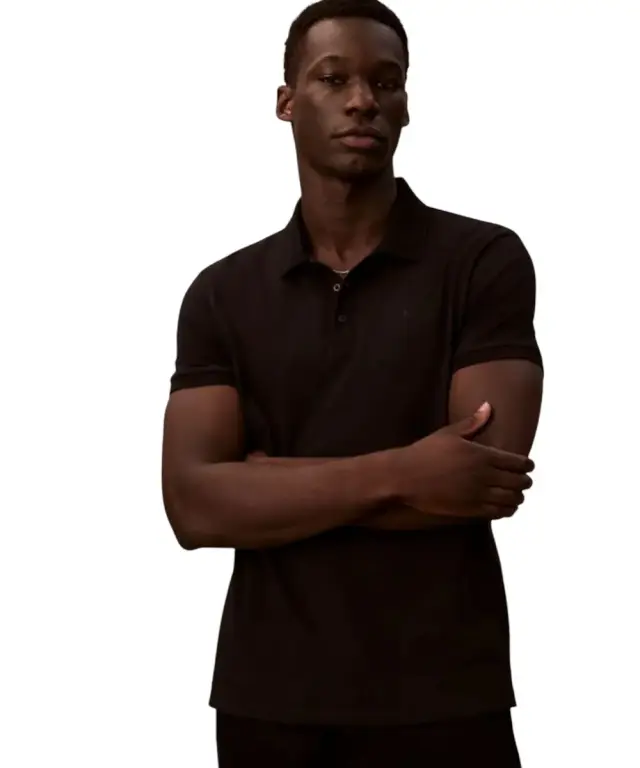 Calvin Klein - Ανδρικό T-Shirt Polo Classic Logo LV04RD255G-UB1 Μαύρο 3