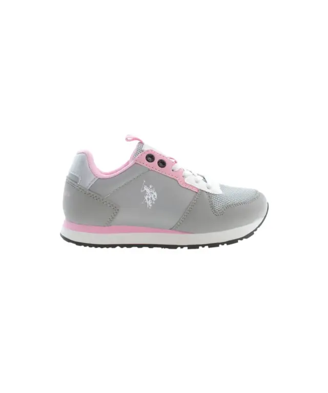U.S. Polo Assn. - Παιδικά Sneakers NOBIK008K3TH1-LGR Γκρι/Ροζ - 28