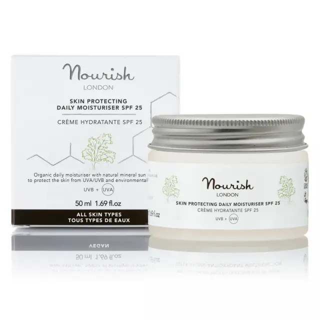 Nourish London Skin Protecting Daily Moisturiser SPF25 - Φυσική Ενυδατική Κρέμα Προσώπου Με SPF25