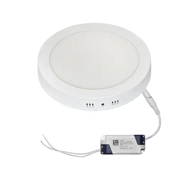 LED ΦΩΤΙΣΤΙΚΟ ΟΡΟΦΗΣ ΑΛΟΥΜΙΝΙΟΥ ΣΤΡΟΓΓΥΛΟ 18W 3000K ΛΕΥΚΟ