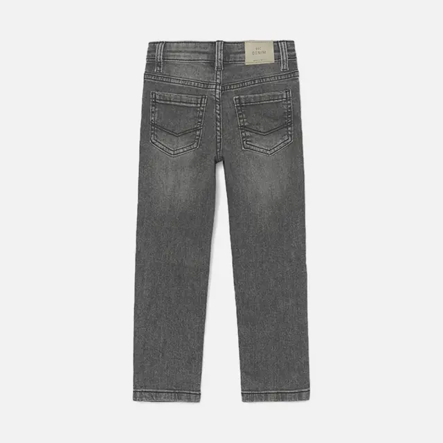 Mayoral Παντελόνι Τζιν Slim Fit Basic Γκρι Σκούρο για Αγόρι 3