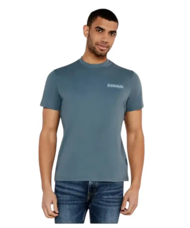 Napapijri - Ανδρικό T-shirt S-Dati Regular Fit NP0A4IE2-G1Y Πετρόλ - S