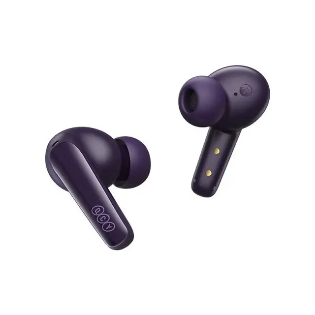 QCY T13X TWS Purple - 30 hour battery - True Wireless Earbuds - Quick Charge 380mAh 2