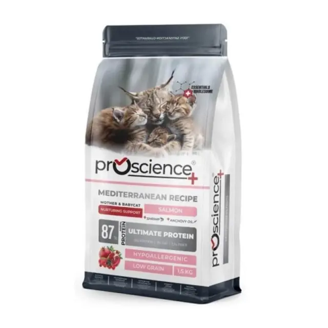 Proscience Ξηρά Τροφή Γάτας Mother & Baby 1,5kg Μονόχρωμο