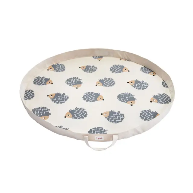 3 Sprouts Στρώμα παιχνιδιού και Τσάντα 2 σε 1 Hedgehog Gray - 0812895000504 - 0213-IPMHDG