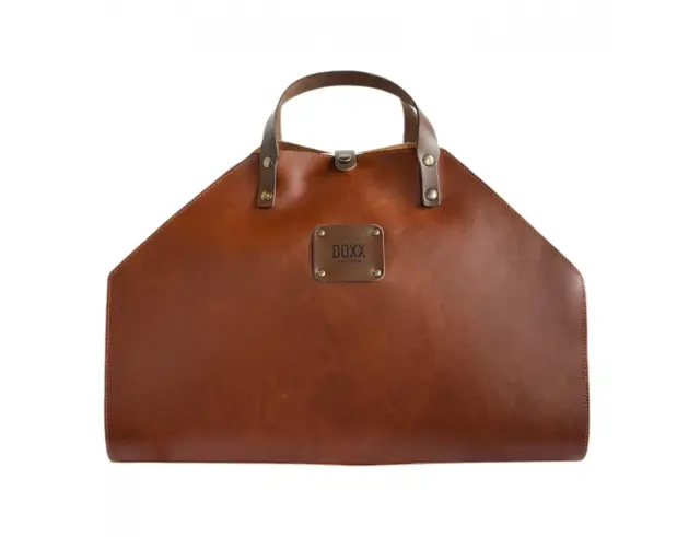 Δερμάτινη Τσάντα Μεταφοράς Ξύλων Doxx Amsterdam Classic Leather Wood Bag - Cognac