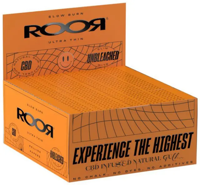 Roor Χαρτάκια Unbleached - King Size Slim 32φ. 2