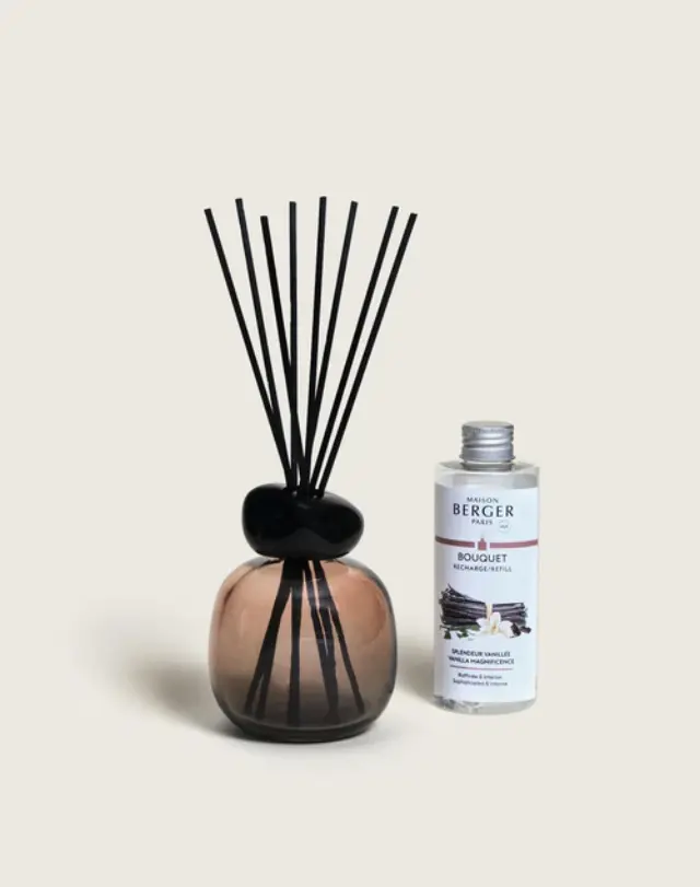 Maison Berger Pari Bouquet Diffuser Διαχύτης Αρώματος με stick s Σετ δώρου Mineral Noir/Amber με άρωμα Vanilla Magnifice 2