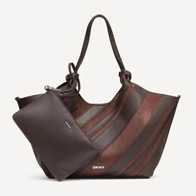 Τσάντα DKNY Paula R63AME49-00K5 COFFEE BEAN Καφέ - ONESIZE