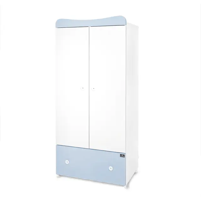 Lorelli Ντουλάπα 2φυλλη "Exclusive" White - Baby blue Μπλε