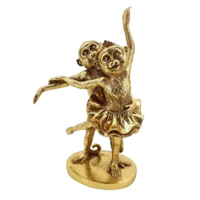 Διακοσμητικό Πίθηκοι Χρυσό Polyresin 19x11x30cm 3-70-693-0040