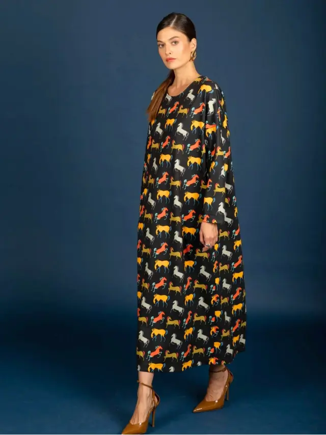 Chaton Clemence Oversize Dress Black - S 3