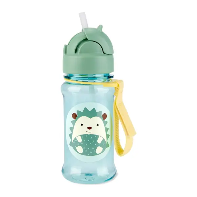 Skip Hop Zoo Tritan Παγούρι με Καλαμάκι 355ml Hedgehog Blue 2