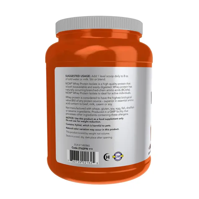 Now Foods Whey Protein Isolate Chocolate, 816 g 3