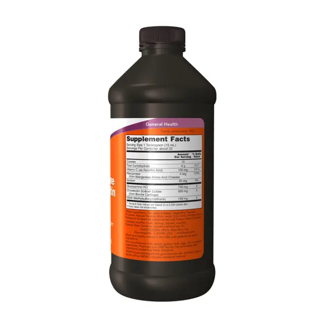 Now Foods Glucosamine & Chondroitin with MSM Liquid 3