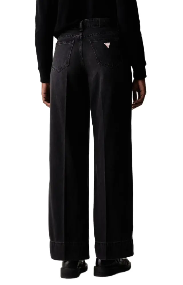 Guess γυναικείο παντελόνι τζιν wide leg W6YA05D1180-1 2
