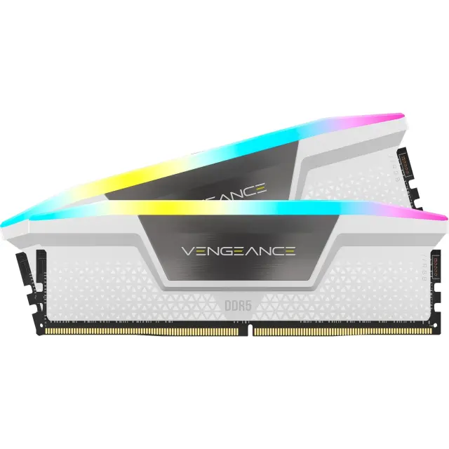Corsair DIMM 32 GB DDR5-6400 (2x 16 GB) Dual-Kit (white, CMH32GX5M2B6400C36W, Vengeance RGB, INTEL XMP)