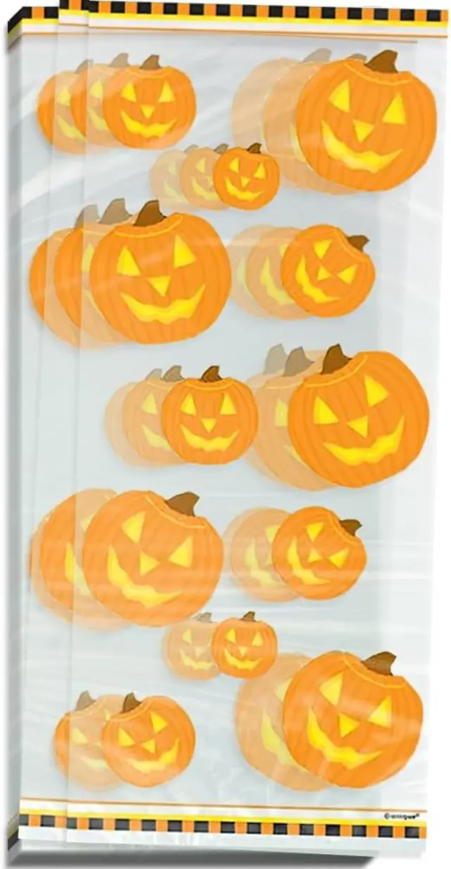 Σακκούλες Ζελατίνας Κολοκύθα Cellophane Party Bags Pumpkin / 20 τμχ