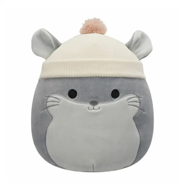 Λούτρινο Squishmallows 19cm W11 Camilo The Grey Chinchilla with Beanie - JWSQ4065-I