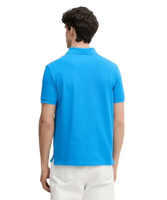 Calvin Klein - Ανδρική Μπλούζα Κοντομάνικη Polo Monogram Pique Plein Air Regular Fit LV040EM269-CFM Γαλάζιο 3