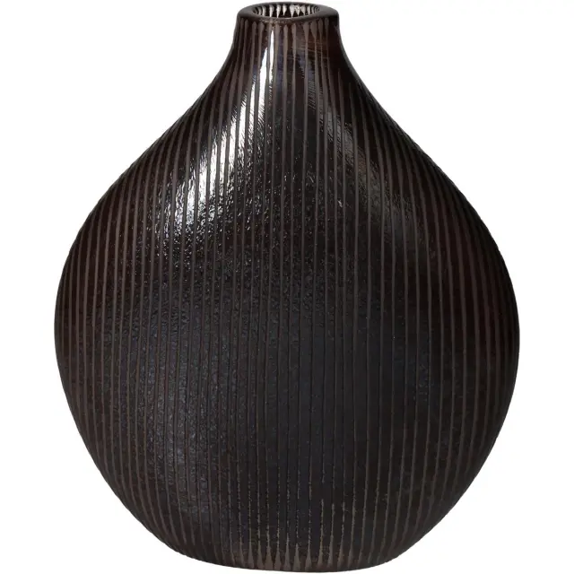 Βάζο Μαύρο Γυαλί 23x7x27.5cm