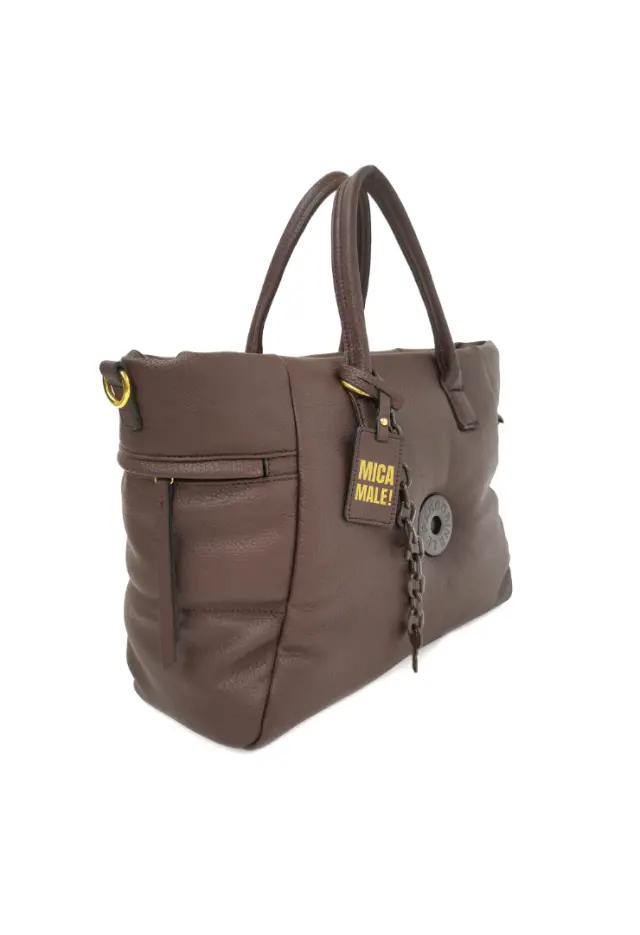 LE PANDORINE - ALEX LARGE SHOPPING BAG BROWN 2