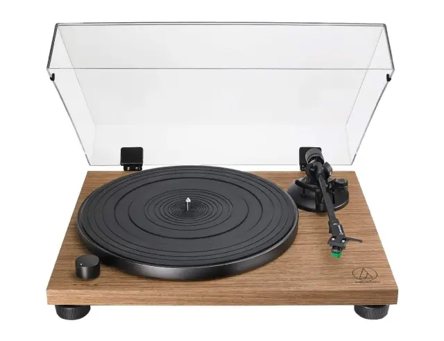 Πικάπ Audio Technica AT-LPW40WN με belt drive, προενισχυτή, ταχύτητες 33-1/3, 45 RPM και σύνδεση RCA - Walnut