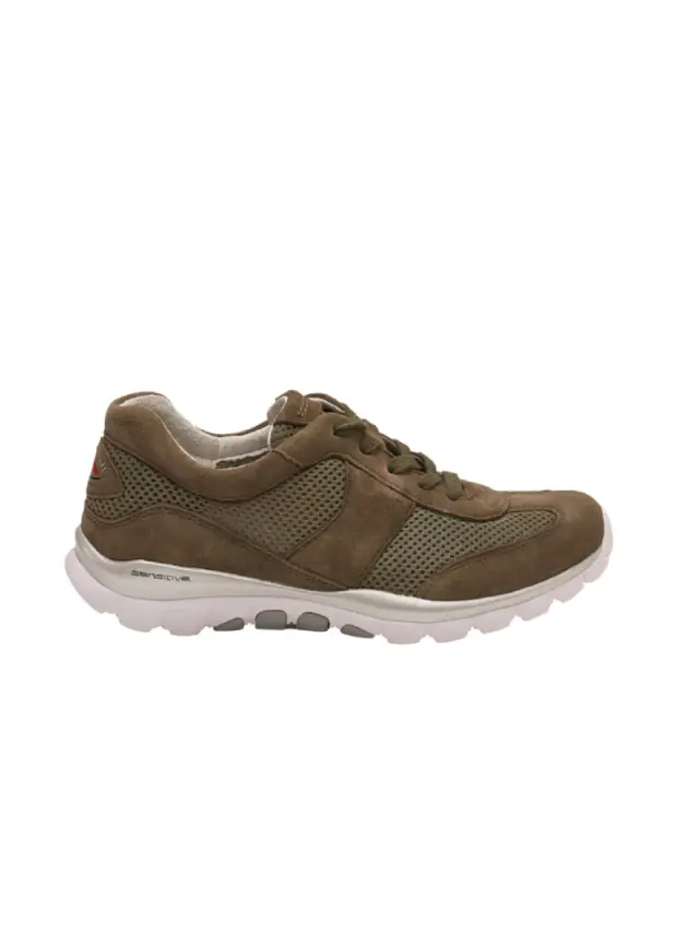 Gabor Sneakers Γυναικείο ύφασμα/δέρμα Nubuck Πράσινο GAB/66966 34-OLIVE - 36 2