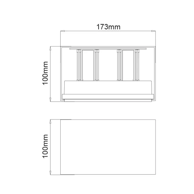 LED SMD WALL LUMINAIRE 12W 860LM 0-120° 230VAC 3.000K DARK GREY CRI80 IP54 30.000HRS / LG0690G 3