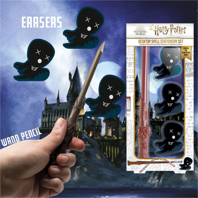 Σετ Harry Potter Ραβδί Μολύβι Γόμες Λαστιχάκια 2