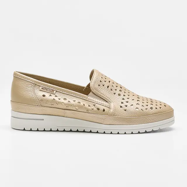 Mephisto Μοκασίνια-Loafers Γυναικείο δέρμα Μπεζ MEP/JANA PERF BEIGE