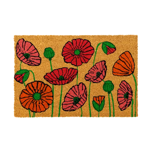 Pylones Χαλάκι εισόδου (60cmX40cm): Dancefleur (2 σχέδια) Coquelicots