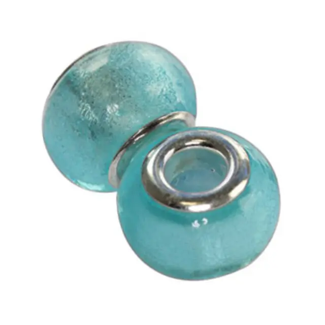 Χάντρα Modular Turquoise 12.5x10mm - 5τεμ