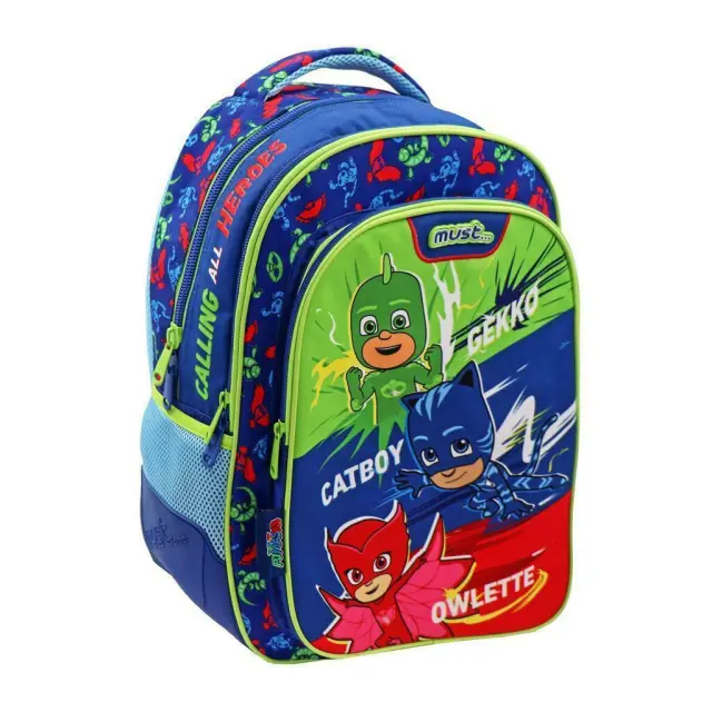 Σχολική Τσάντα Πλάτης Must PJ Masks Calling all Heros Πολύχρωμη Μ33xΠ16xΥ45cm/ 0484249 (Must)