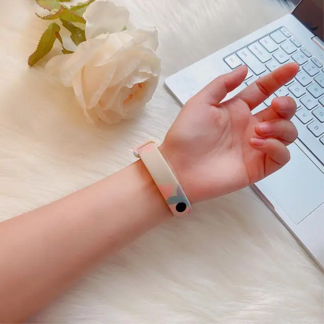 Λουράκι Σιλικόνης για Xiaomi Mi Band 3/4/5/6/7 - Hearts OEM 2