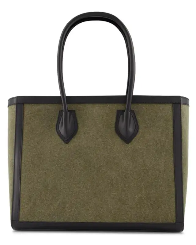 Balmain B-Army 42 Canvas Tote Πράσινη / Μαύρη - One Size 3