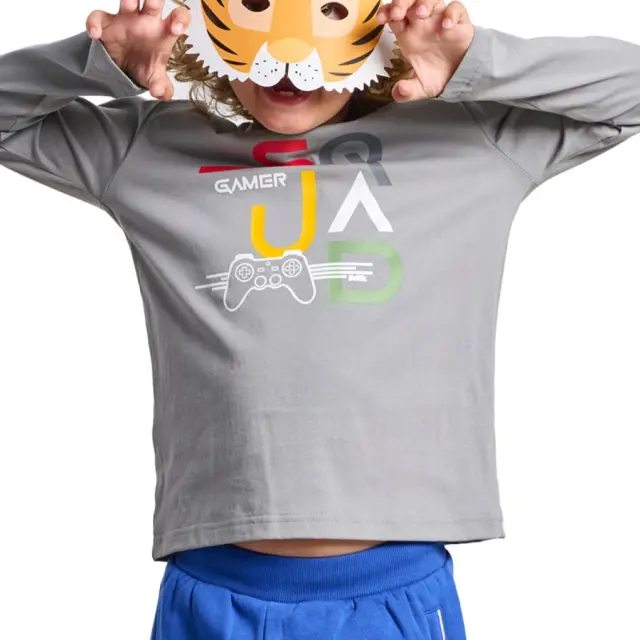 BodyTalk long-sleeve T-shirt Steel 1252-752226 - 12 3