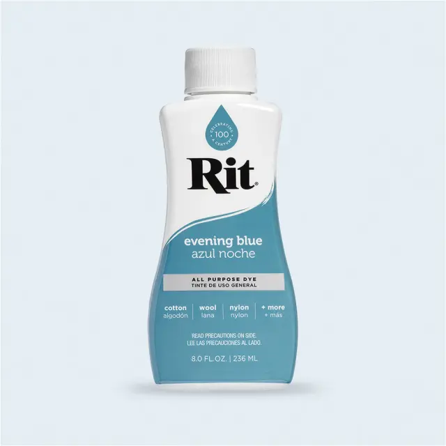 RIT DYE Liquid All-Purpose Βαφή Υφασμάτων – Evening Blue 236ml 2