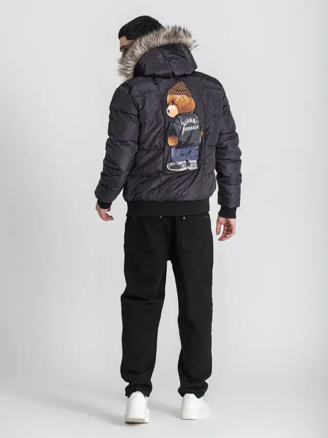 Gianni Kavanagh Ανδρικό LOGOMANIA BEAR Puffer Μπουφάν – Black - M 2