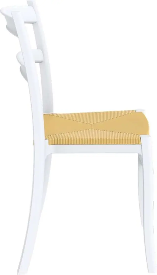Καρέκλα Στοιβαζόμενη TIFFANY Λευκό PP 45x51x85cm 3