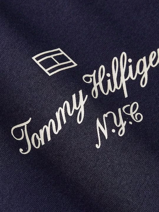 Tommy Hilfiger Μπλέ Σκούρο T-Shirt Με Λογότυπο Στο Πλάι Μπλε Σκούρο - M 2