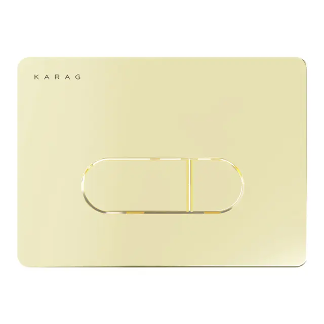 Πλακέτα καζανακίου διπλής λειτουργίας SIENA Gold Matt S228-0130 KARAG