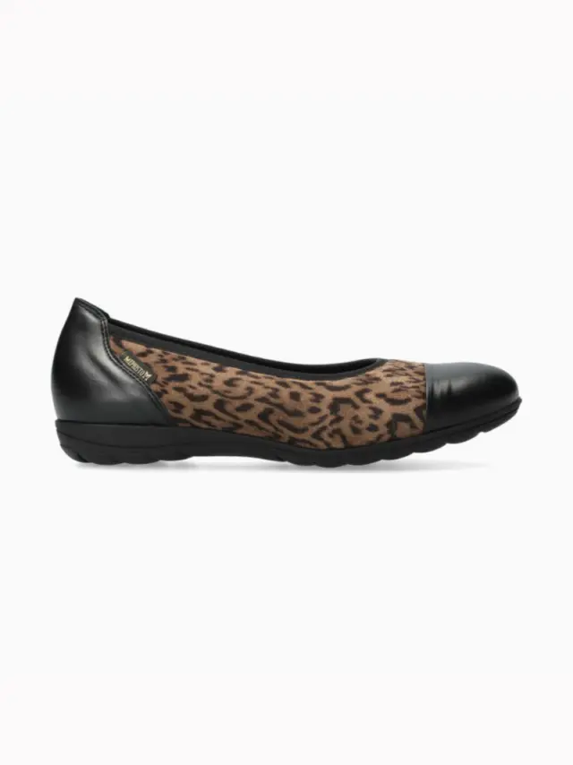 Mephisto Μπαλαρίνες Γυναικείο δέρμα Nubuck Μαύρο MEP/ERIKA BLACK 3