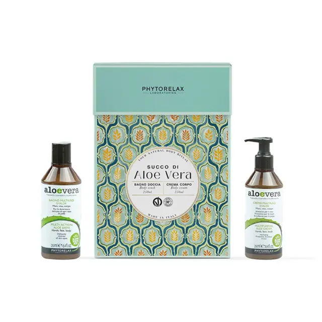 Phytorelax Aloe Vera Σετ Περιποίησης Σώματος με Αφρόλουτρο 250ml & Κρέμα Σώματος 250ml, 2τμχ
