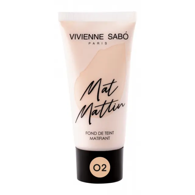 Vivienne Sabo Mattifying Foundation Mat Mattin 25ml | Απόχρωση 02 Beige