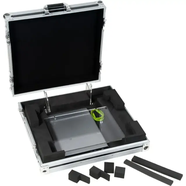 WALKASSE WMC-SLB Ultra Slim Flight Case Midi Live ControllerAkai® APC64. NI® MASCHINE STUDIO Silver (Acrylic stand). 3