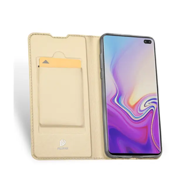 Dux Ducis Skin Pro Series Θήκη Book για Samsung Galaxy S10 Plus Χρυσή 2